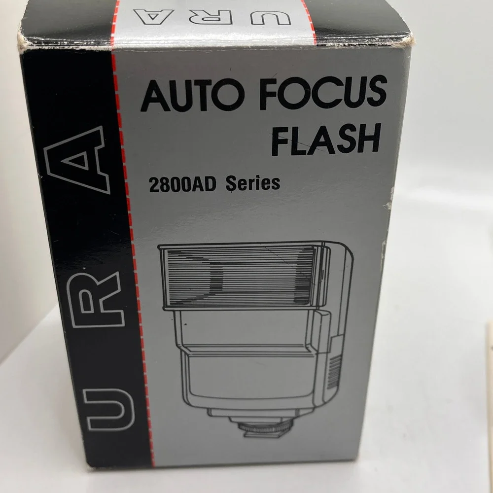 URA 2800ADM Auto Focus Flash 2800AD Series For‎ Minolta Maxxum W/ Box Manual